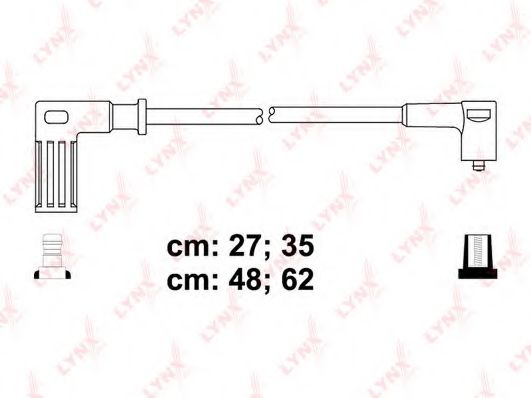 Комплект проводов зажигания LYNXauto SPC4805