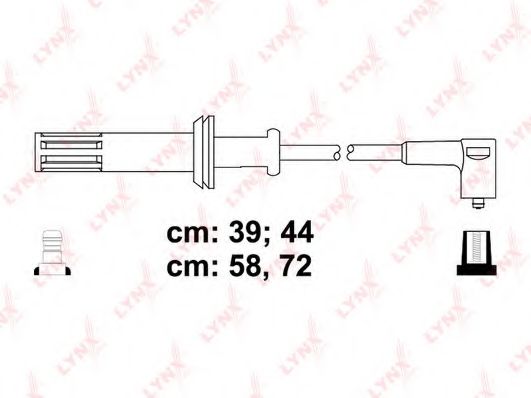 Комплект проводов зажигания LYNXauto SPC4809