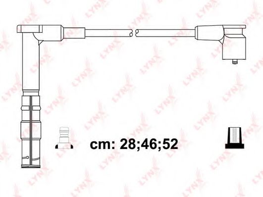 Комплект проводов зажигания LYNXauto SPC5317