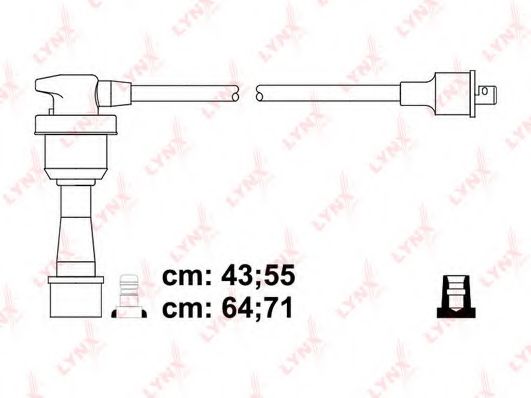 Комплект проводов зажигания LYNXauto SPC5515