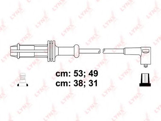 Комплект проводов зажигания LYNXauto SPC6127