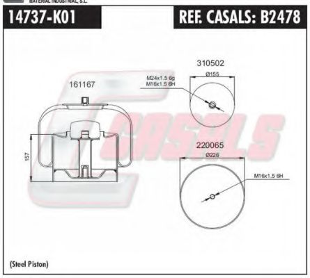 Кожух пневматической рессоры GOODYEAR 9523
