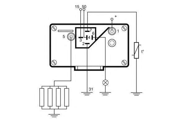Блок управления, время накаливания NAGARES 03355