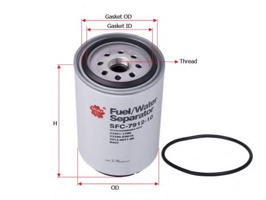 Топливный фильтр SAKURA  Automotive SFC-7912-10