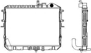 Радиатор, охлаждение двигателя SAKURA  Automotive 14510210