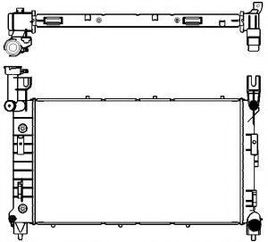 Радиатор, охлаждение двигателя SAKURA  Automotive 3091-1002