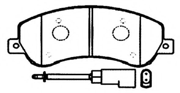 Комплект тормозных колодок, дисковый тормоз ASVA AKD-0444