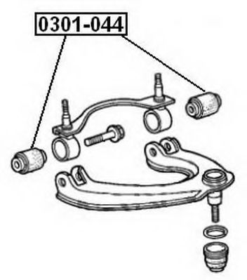 Подвеска, рычаг независимой подвески колеса ASVA 0301-044