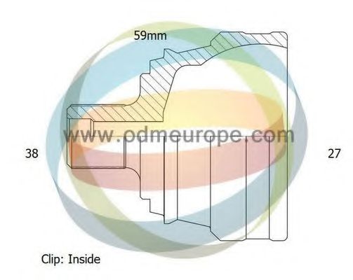 Шарнирный комплект, приводной вал ODM-MULTIPARTS 12-211909