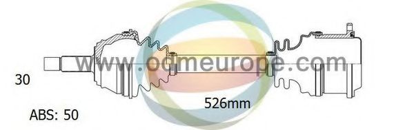 Приводной вал ODM-MULTIPARTS 18-082391