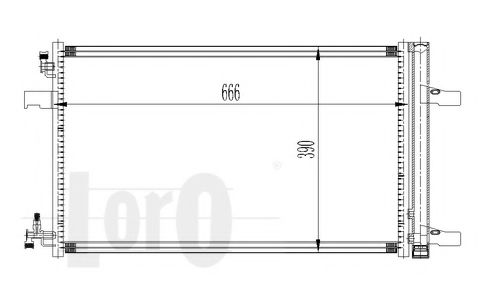 Конденсатор, кондиционер LORO 037-016-0037