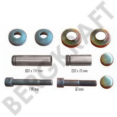 Ремкомплект, тормозной суппорт BERGKRAFT BK1613003AS