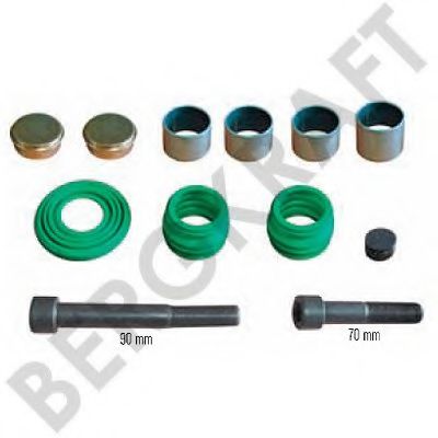 Ремкомплект, тормозной суппорт BERGKRAFT BK1620007AS