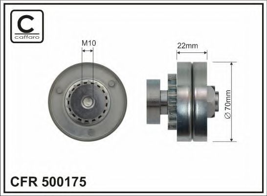 Натяжной ролик, поликлиновой  ремень CAFFARO 500175