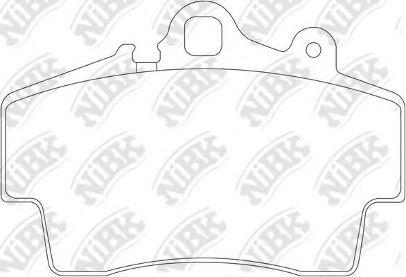 Комплект тормозных колодок, дисковый тормоз NiBK PN0129