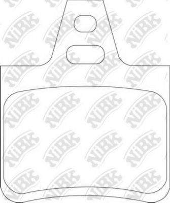 Комплект тормозных колодок, дисковый тормоз NiBK PN0264