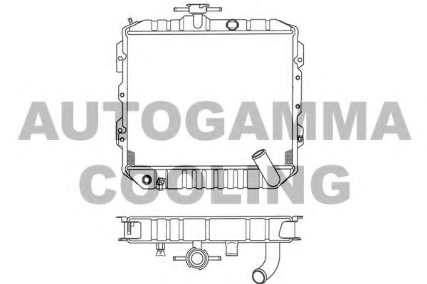 Радиатор, охлаждение двигателя AUTOGAMMA 101203