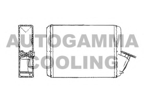 Теплообменник, отопление салона AUTOGAMMA 101648