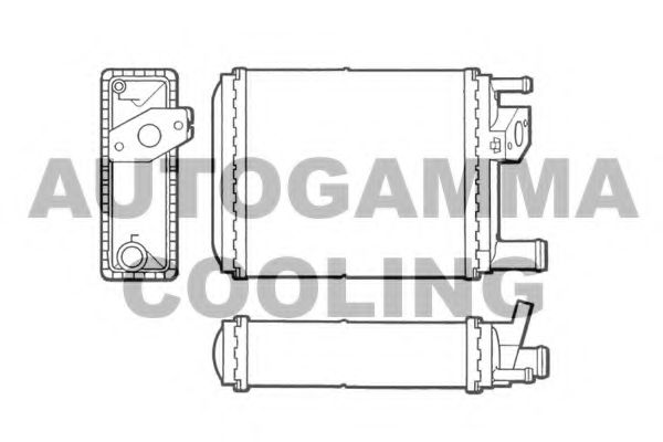 Теплообменник, отопление салона AUTOGAMMA 101659