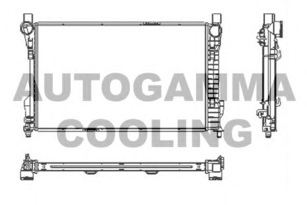 Радиатор, охлаждение двигателя AUTOGAMMA 102920