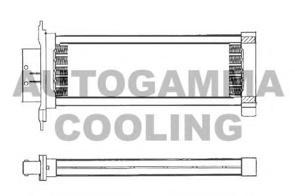Теплообменник, отопление салона AUTOGAMMA 103248