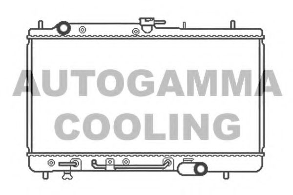 Радиатор, охлаждение двигателя AUTOGAMMA 103798
