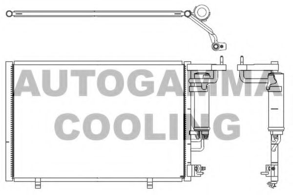 Конденсатор, кондиционер AUTOGAMMA 107149