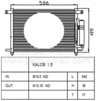 Конденсатор, кондиционер PARTS-MALL PXNCC-019