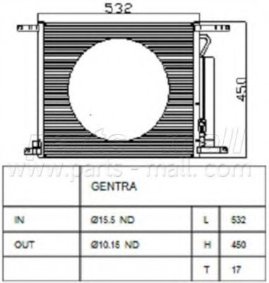 Конденсатор, кондиционер PARTS-MALL PXNCC-028
