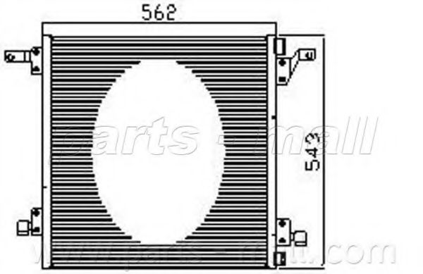 Конденсатор, кондиционер PARTS-MALL PXNCR-014