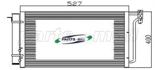 Конденсатор, кондиционер PARTS-MALL PXNCV-011