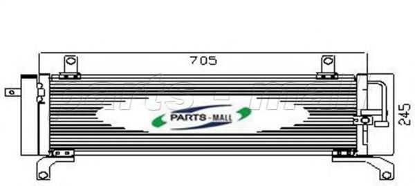 Конденсатор, кондиционер PARTS-MALL PXNCX-038G