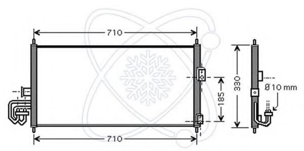 Конденсатор, кондиционер ELECTRO AUTO 30W0028