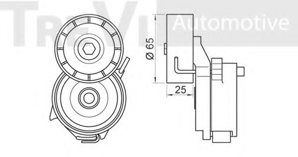 Натяжная планка, поликлиновой ремень TREVI AUTOMOTIVE TA1983