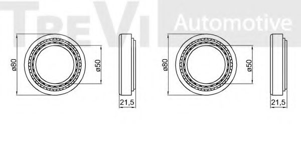 Комплект подшипника ступицы колеса INA 713650310