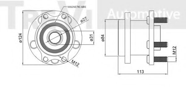 Комплект подшипника ступицы колеса INA 713622200