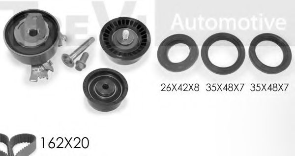 Комплект ремня ГРМ TREVI AUTOMOTIVE KD1168S