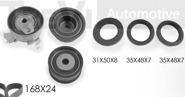 Комплект ремня ГРМ TREVI AUTOMOTIVE KD1384S