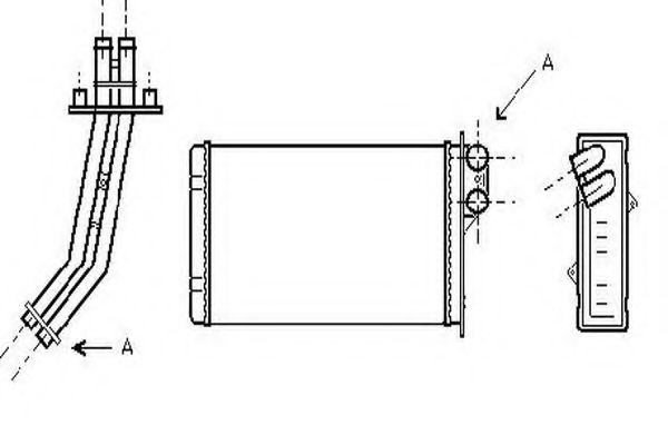 Теплообменник, отопление салона ORDONEZ 2061932
