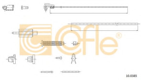 Тросик газа COFLE 100385