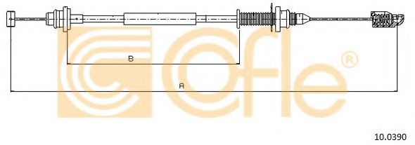 Тросик газа COFLE 10.0390