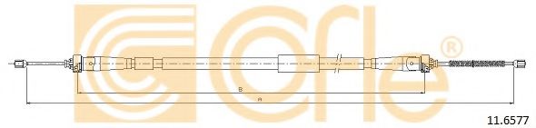 Трос, стояночная тормозная система COFLE 11.6577