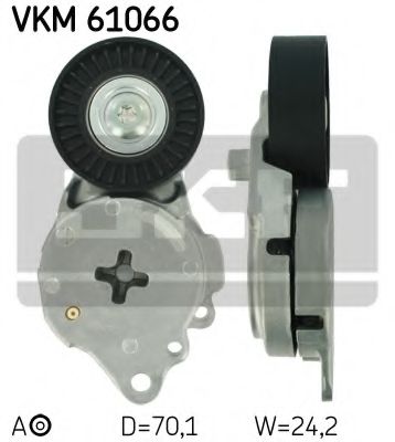 Натяжной ролик, поликлиновой  ремень SKF VKM 61066