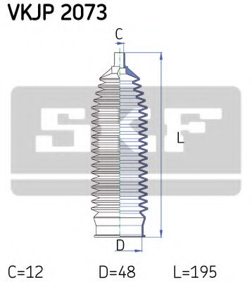 Комплект пылника, рулевое управление SKF VKJP 2073