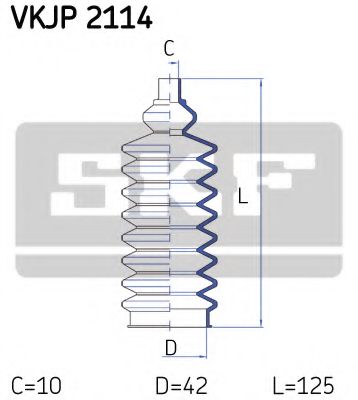 Комплект пылника, рулевое управление SKF VKJP 2114