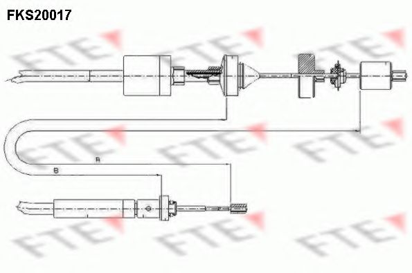 Трос, управление сцеплением FTE FKS20017