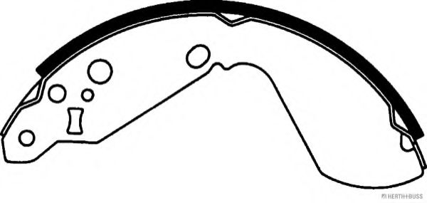 Комплект тормозных колодок HERTH+BUSS JAKOPARTS J3508014