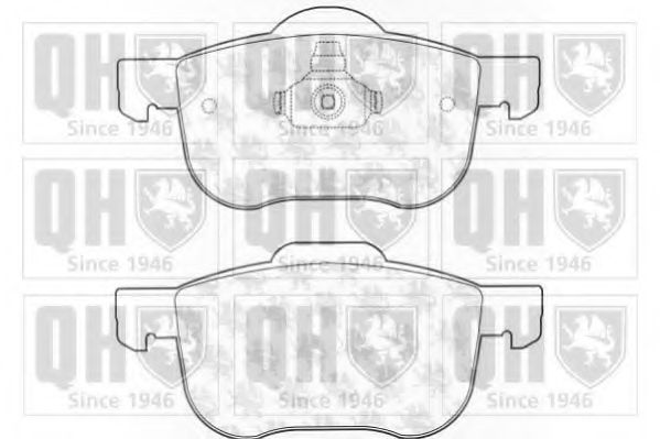 Комплект тормозных колодок, дисковый тормоз QUINTON HAZELL BP1103