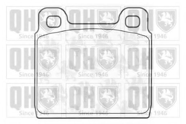 Комплект тормозных колодок, дисковый тормоз QUINTON HAZELL BP291