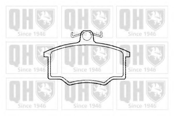 Комплект тормозных колодок, дисковый тормоз QUINTON HAZELL 20574